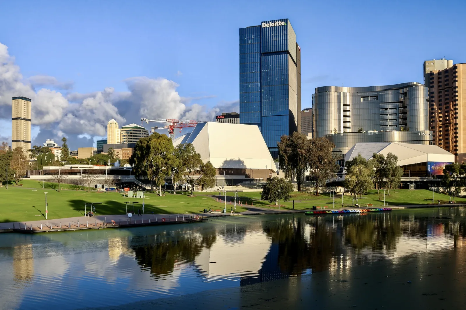 River Torrens and the Adelaide skyline